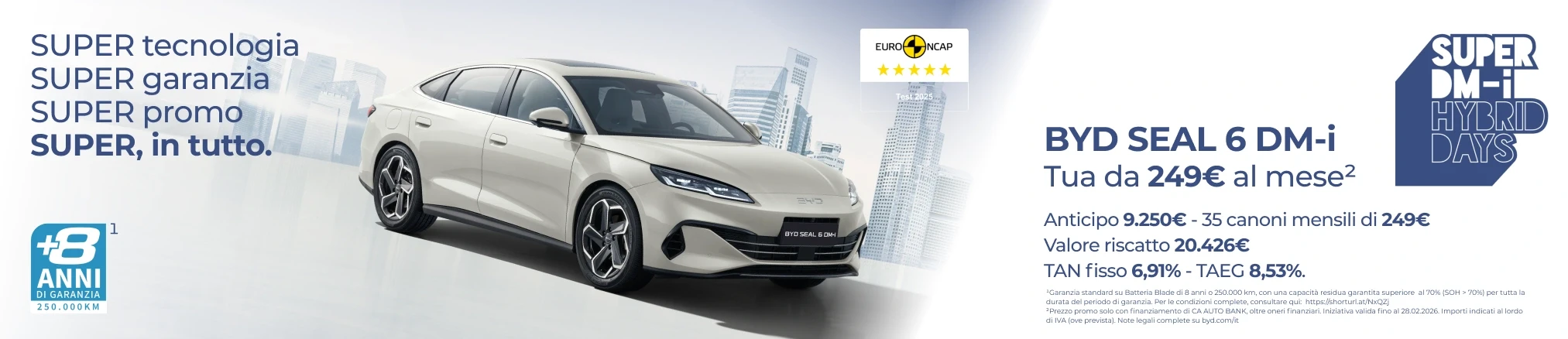 Offerte e promozioni ag真人平台 SEAL 6 DM-i con Leasing Privati