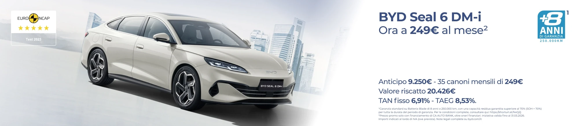 Offerte e promozioni ag真人平台 SEAL 6 DM-i con Leasing Privati